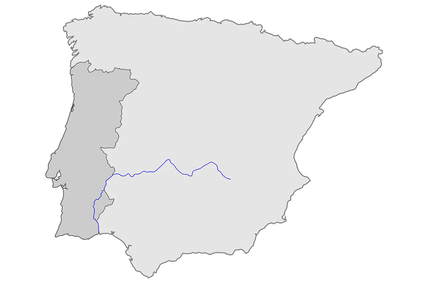 Rio Guadiana pouco passa pelo território português